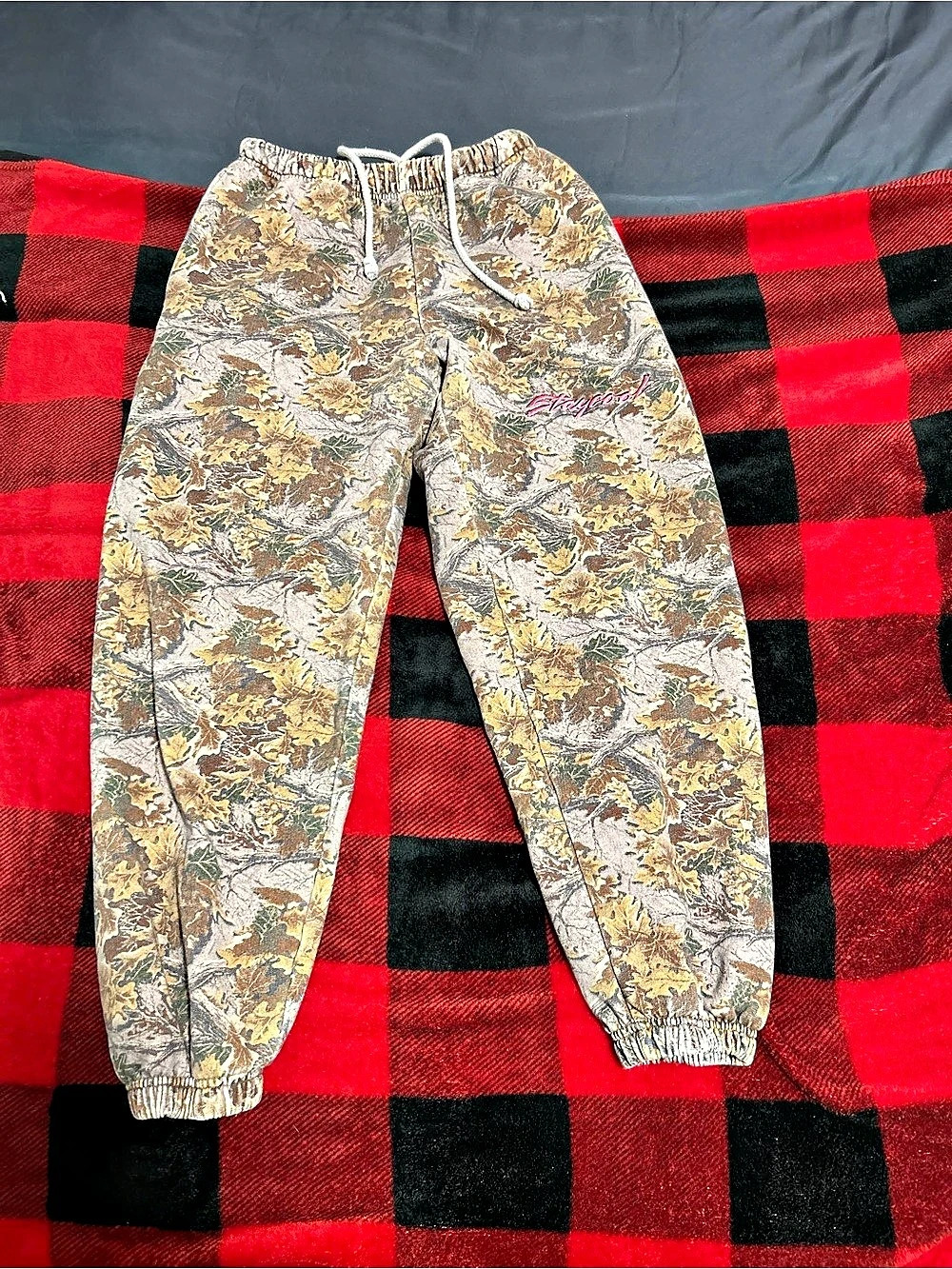 Staycool Camo Jogger Pants in Brown & Green Size Small